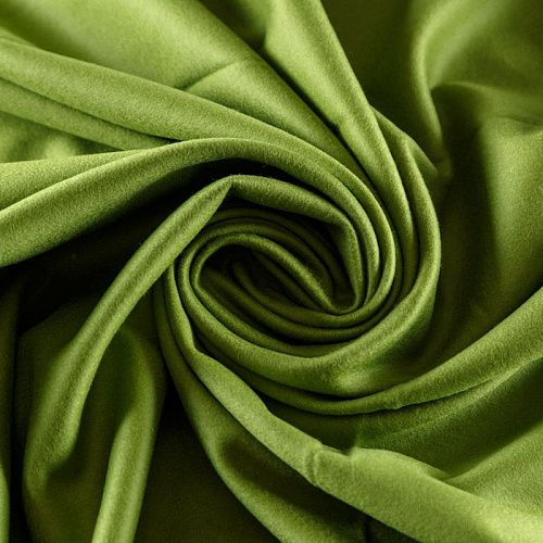 Ткань пальтовая 040-09484 зеленый однотонный