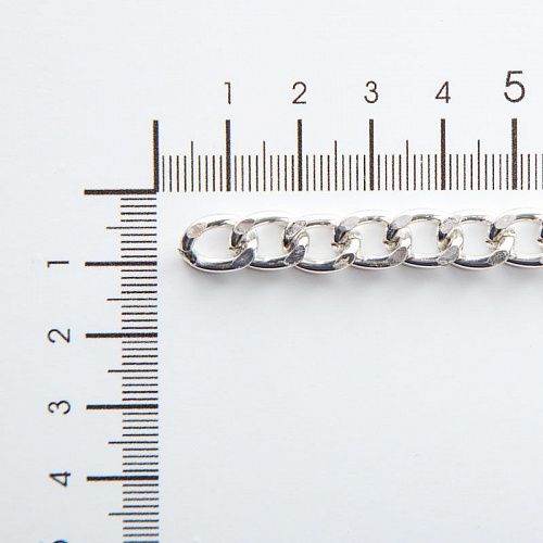 Цепь декоративная 7 мм металл 27-7-под никель 
