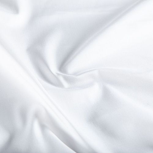 Сатин-коттон 063-20104 белый однотонный