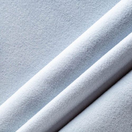 Ткань пальтовая К25-102 серо-голубой однотонный
