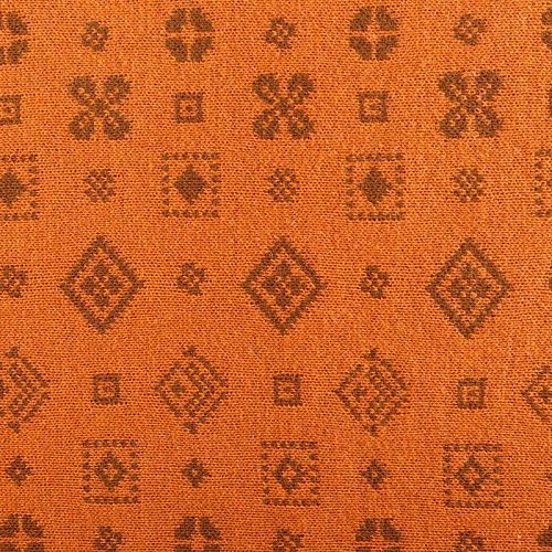 Трикотаж 2-х сторонний вязаный 056-05815 оранжево-коричневый