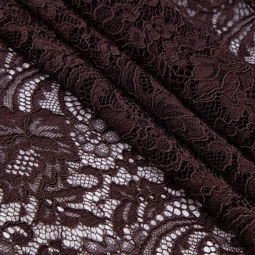 Гипюр 012-20671 шоколадный