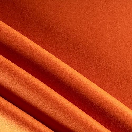 Ткань пальтовая К31-169 апельсиновый однотонный