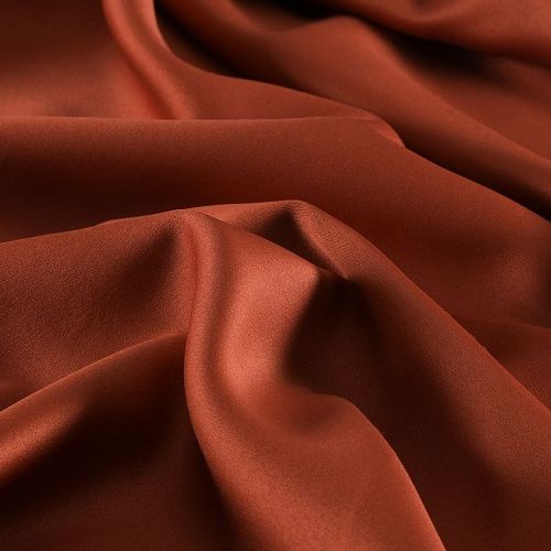 Ткань портьерная блэкаут 10-02-15640 жженый апельсин однотонный