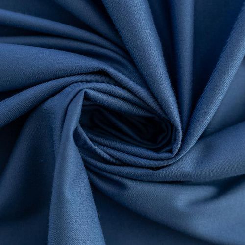 Ткань костюмная К33-412 синий однотонный