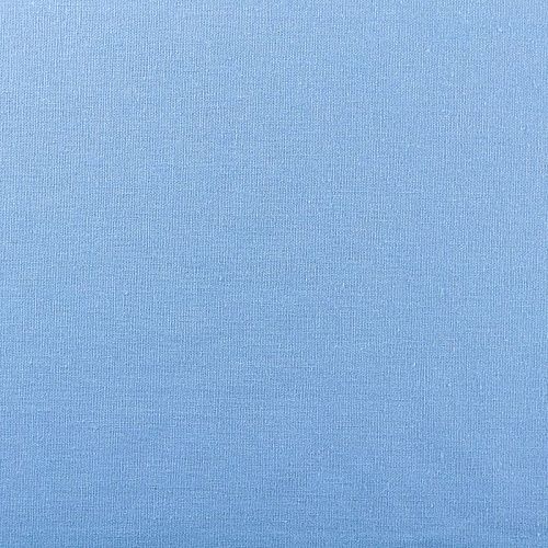 Лен-вискоза 035-00813 небесно-голубой однотонный