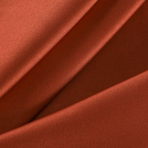 Ткань портьерная блэкаут 10-02-15640 жженый апельсин однотонный