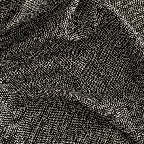 Ткань костюмная К36-159 черно-белый принтованный